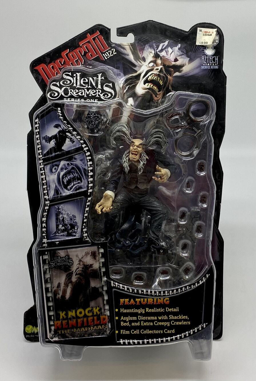 Silent Screamers-NOSFERATU 1922-KNOCK RENFIELD The Madman-Aztech Art Asylum-NIB